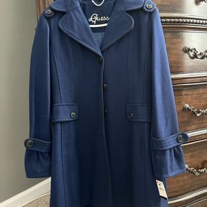 Guess Women’s Blue Peacoat